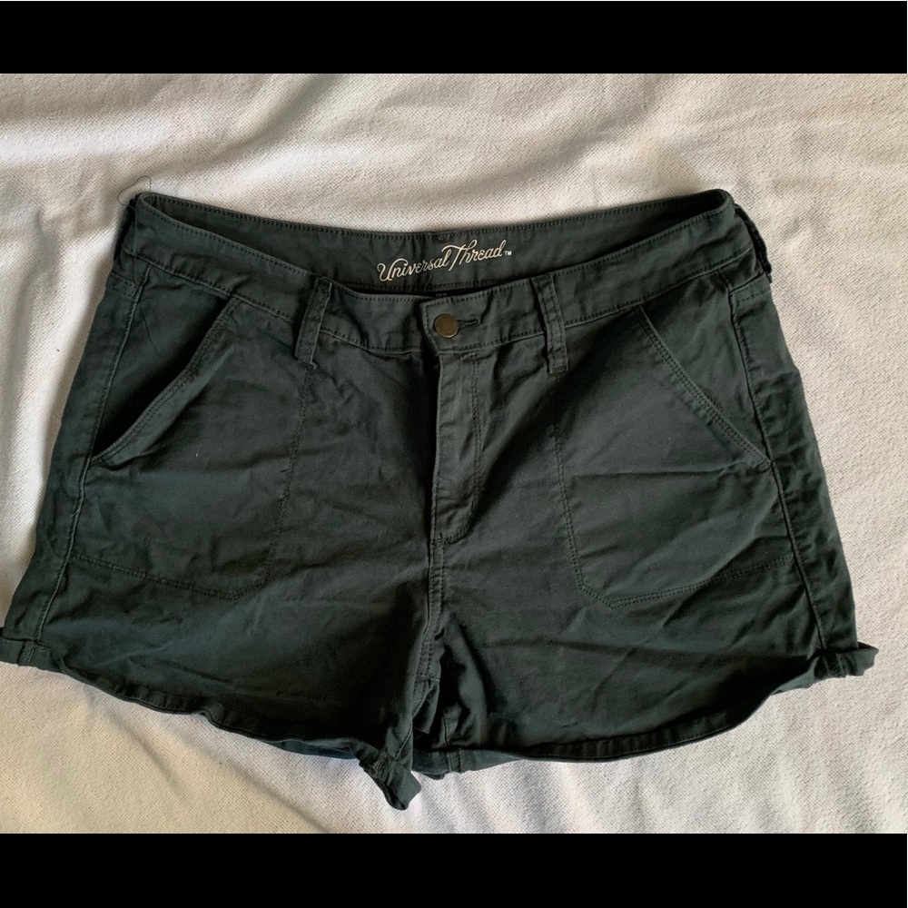 Universal Thread Dark Teal Denim High Rise Shorts